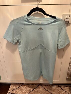 adidas Light Blue Performance Tee